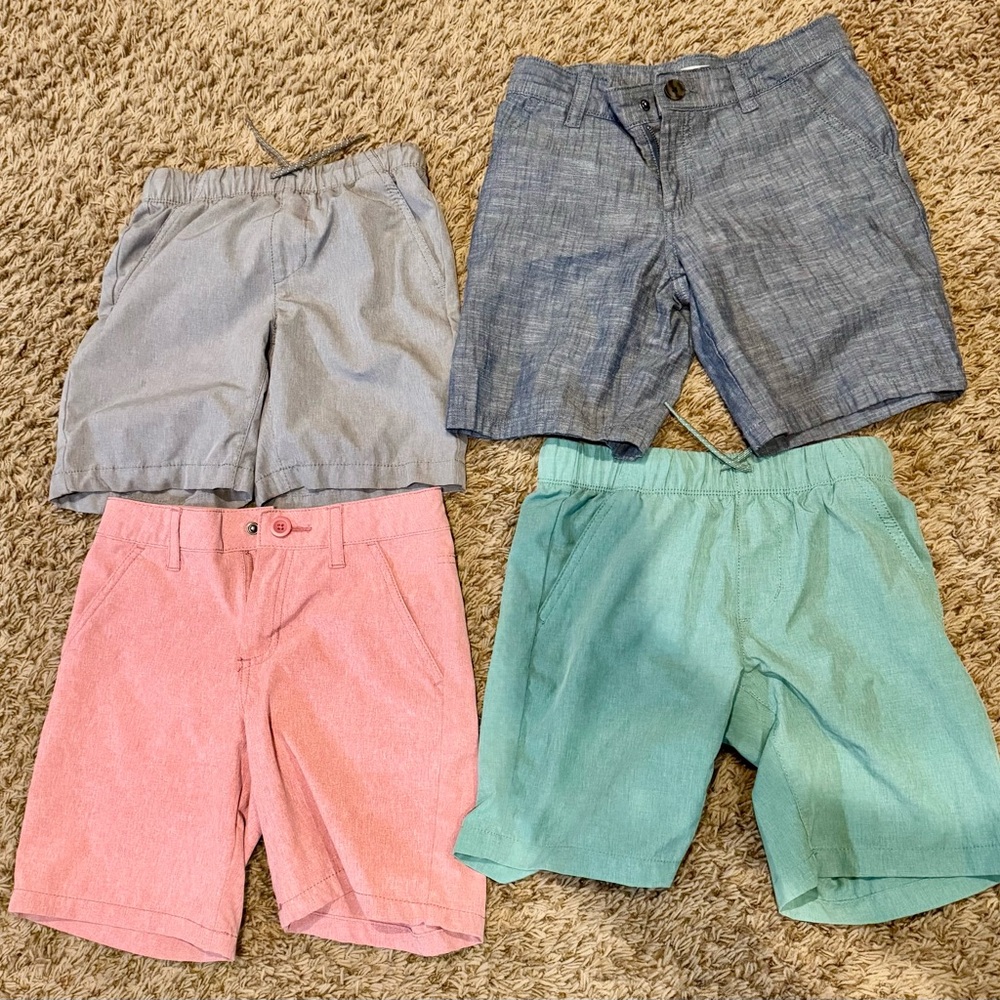 4 pair of Boys size 8 dressier type shorts